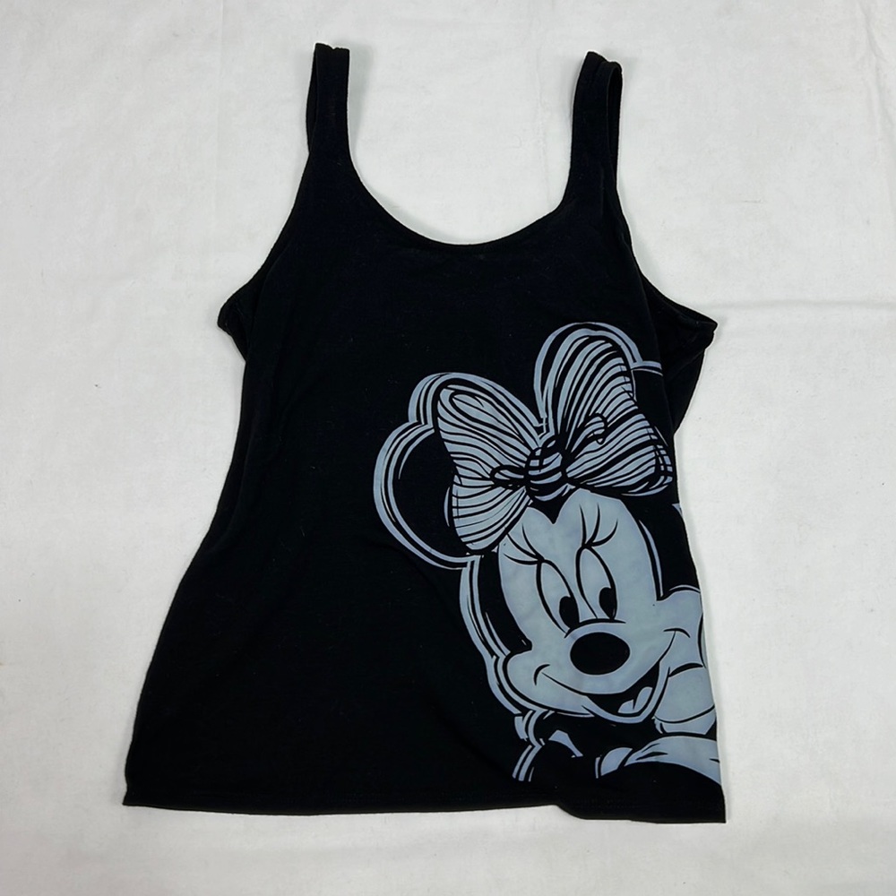 #2147 Disney Parks Black & White Minnie Mouse Kid’s Tank Top | Size: XS